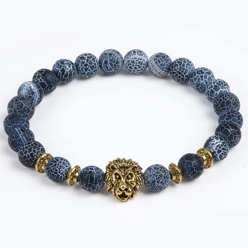 Majestic Beaded Lion Bracelet