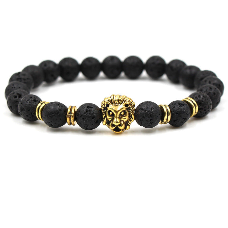 Majestic Beaded Lion Bracelet