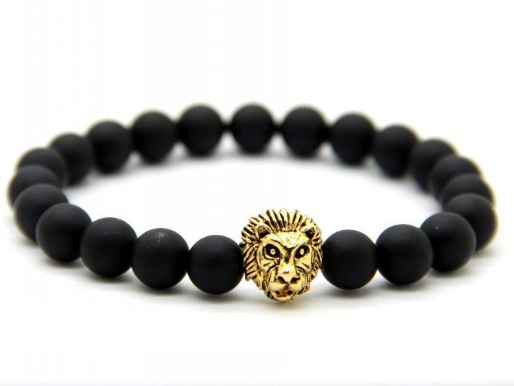 Majestic Beaded Lion Bracelet