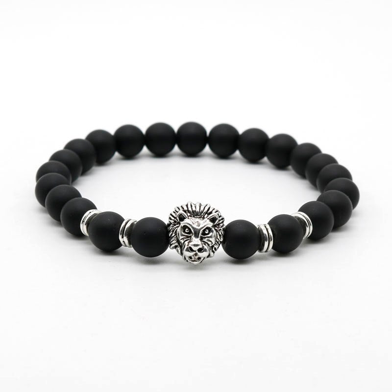 Majestic Beaded Lion Bracelet