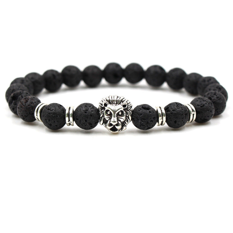 Majestic Beaded Lion Bracelet