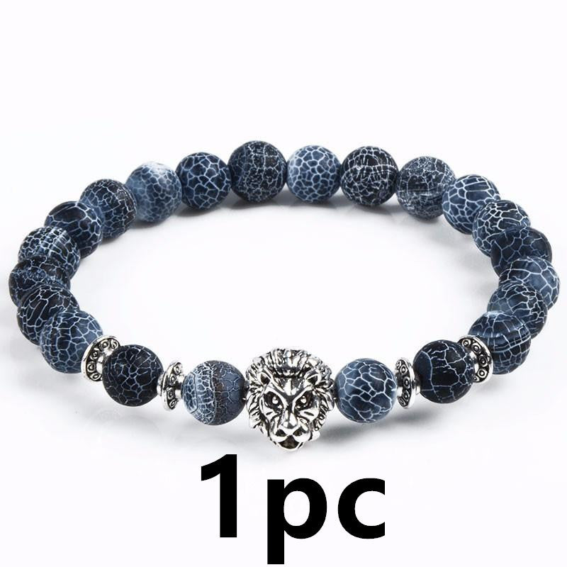 Majestic Beaded Lion Bracelet